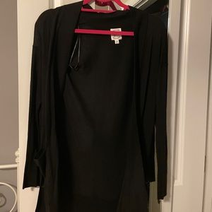 black cardigan